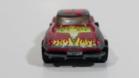 1987 Hot Wheels Split Window '63 Dark Red Die Cast Toy Car Vehicle - Hong Kong