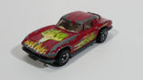 1987 Hot Wheels Split Window '63 Dark Red Die Cast Toy Car Vehicle - Hong Kong