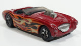 2004 Hot Wheels Camoflamage Austin Healey Red Convertible Die Cast Toy Car Vehicle