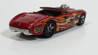 2004 Hot Wheels Camoflamage Austin Healey Red Convertible Die Cast Toy Car Vehicle