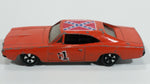 Vintage 1981 Warner Bro. ERTL Dukes of Hazzard General Lee Orange Die Cast Toy Muscle Car Vehicle TV Show Collectible