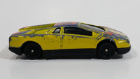 Unknown Maker Lamborghini #8 Pale Yellow Die Cast Toy Exotic Car Vehicle