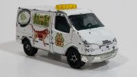 Matchbox 1995 Ford Transit Van White K-9 Patrol Delivery Truck 1/63 Scale Die Cast Toy Car Vehicle