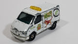 Matchbox 1995 Ford Transit Van White K-9 Patrol Delivery Truck 1/63 Scale Die Cast Toy Car Vehicle