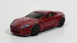 2012 Hot Wheels Faster Than Ever '12 Aston Martin DBS Dark Red Maroon Die Cast Toy Car Vehicle