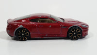 2012 Hot Wheels Faster Than Ever '12 Aston Martin DBS Dark Red Maroon Die Cast Toy Car Vehicle