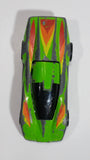 1986 Hot Wheels Crack-Ups Exotic (Top crash) Bangster Green Die Cast Toy Car Vehicle Hong Kong