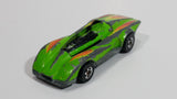 1986 Hot Wheels Crack-Ups Exotic (Top crash) Bangster Green Die Cast Toy Car Vehicle Hong Kong