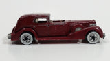 1983 Hot Wheels '35 Classic Caddy Cadillac Maroon Die Cast Toy Car Vehicle