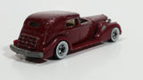 1983 Hot Wheels '35 Classic Caddy Cadillac Maroon Die Cast Toy Car Vehicle