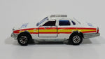 Majorette Jaguar XJ6 White No. 293 Police Cops 1/65 Scale Die Cast Toy Car Emergency Vehicle with Opening Doors