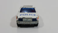 Majorette Jaguar XJ6 White No. 293 Police Cops 1/65 Scale Die Cast Toy Car Emergency Vehicle with Opening Doors