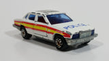 Majorette Jaguar XJ6 White No. 293 Police Cops 1/65 Scale Die Cast Toy Car Emergency Vehicle with Opening Doors