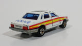 Majorette Jaguar XJ6 White No. 293 Police Cops 1/65 Scale Die Cast Toy Car Emergency Vehicle with Opening Doors