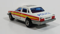 Majorette Jaguar XJ6 White No. 293 Police Cops 1/65 Scale Die Cast Toy Car Emergency Vehicle with Opening Doors