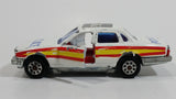 Majorette Jaguar XJ6 White No. 293 Police Cops 1/65 Scale Die Cast Toy Car Emergency Vehicle with Opening Doors