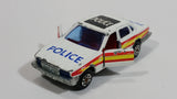 Majorette Jaguar XJ6 White No. 293 Police Cops 1/65 Scale Die Cast Toy Car Emergency Vehicle with Opening Doors