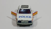 Majorette Jaguar XJ6 White No. 293 Police Cops 1/65 Scale Die Cast Toy Car Emergency Vehicle with Opening Doors