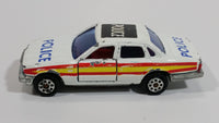 Majorette Jaguar XJ6 White No. 293 Police Cops 1/65 Scale Die Cast Toy Car Emergency Vehicle with Opening Doors