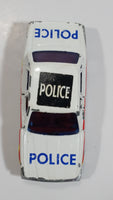 Majorette Jaguar XJ6 White No. 293 Police Cops 1/65 Scale Die Cast Toy Car Emergency Vehicle with Opening Doors