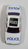 Majorette Jaguar XJ6 White No. 293 Police Cops 1/65 Scale Die Cast Toy Car Emergency Vehicle with Opening Doors