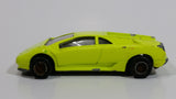 Majorette Lamborghini Diablo Fluorescent Yellow No. 219 1/58 Scale Die Cast Toy Dream Car Vehicle