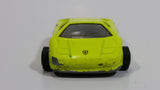 Majorette Lamborghini Diablo Fluorescent Yellow No. 219 1/58 Scale Die Cast Toy Dream Car Vehicle