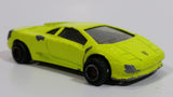 Majorette Lamborghini Diablo Fluorescent Yellow No. 219 1/58 Scale Die Cast Toy Dream Car Vehicle