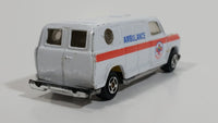 Unknown Brand Ambulance Rescue Van 05 White Die Cast Toy Car Emergency Medic Vehicle