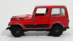 Vintage Jeep CJ-7 Red Die Cast Toy Car Vehicle with Opening Doors