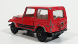 Vintage Jeep CJ-7 Red Die Cast Toy Car Vehicle with Opening Doors