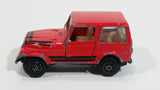 Vintage Jeep CJ-7 Red Die Cast Toy Car Vehicle with Opening Doors