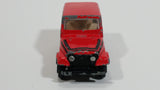 Vintage Jeep CJ-7 Red Die Cast Toy Car Vehicle with Opening Doors