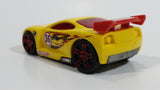 2010 Hot Wheels Police Pursuit Power Rage Yellow #55 Plastic Body Die Cast Toy Car Vehicle