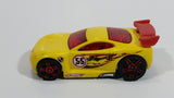 2010 Hot Wheels Police Pursuit Power Rage Yellow #55 Plastic Body Die Cast Toy Car Vehicle