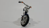 2005 Hallmark Harley Davidson Motor Cycle Dark Blue Die Cast Christmas Ornament Vehicle