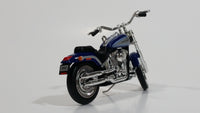 2005 Hallmark Harley Davidson Motor Cycle Dark Blue Die Cast Christmas Ornament Vehicle