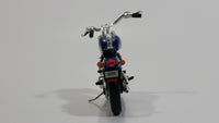 2005 Hallmark Harley Davidson Motor Cycle Dark Blue Die Cast Christmas Ornament Vehicle