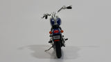 2005 Hallmark Harley Davidson Motor Cycle Dark Blue Die Cast Christmas Ornament Vehicle