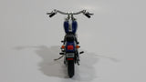 2005 Hallmark Harley Davidson Motor Cycle Dark Blue Die Cast Christmas Ornament Vehicle