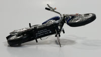 2005 Hallmark Harley Davidson Motor Cycle Dark Blue Die Cast Christmas Ornament Vehicle