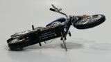 2005 Hallmark Harley Davidson Motor Cycle Dark Blue Die Cast Christmas Ornament Vehicle