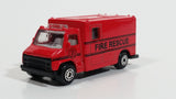 Maisto Ambulance Fire Rescue Red Die Cast Toy Emergency Response Rescue Vehicle