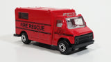 Maisto Ambulance Fire Rescue Red Die Cast Toy Emergency Response Rescue Vehicle