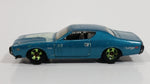 2011 Hot Wheels Muscle Mania '71 Dodge Charger Light Blue Die Cast Toy Muscle Car Vehicle