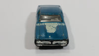 2011 Hot Wheels Muscle Mania '71 Dodge Charger Light Blue Die Cast Toy Muscle Car Vehicle