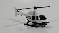 Maisto Police Cops White Helicopter Die Cast Toy Aircraft Vehicle