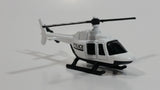 Maisto Police Cops White Helicopter Die Cast Toy Aircraft Vehicle