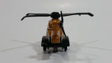 2011 Matchbox Sky Busters Mission Chopper Helicopter Hawaiian Excursions Volcano Tours Metallic Brown Die Cast Toy Aircraft Vehicle