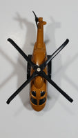 2011 Matchbox Sky Busters Mission Chopper Helicopter Hawaiian Excursions Volcano Tours Metallic Brown Die Cast Toy Aircraft Vehicle